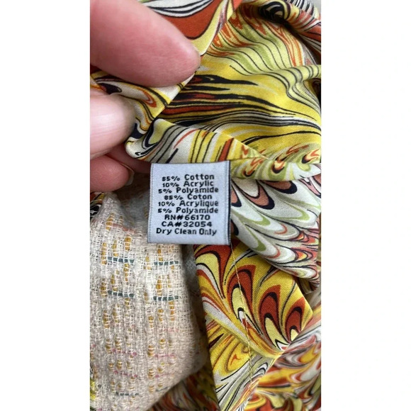 Anthropologie Mise En Scène by Ruffian Cream Tweed‎ Skirt Size 10 - Picture 6 of 8